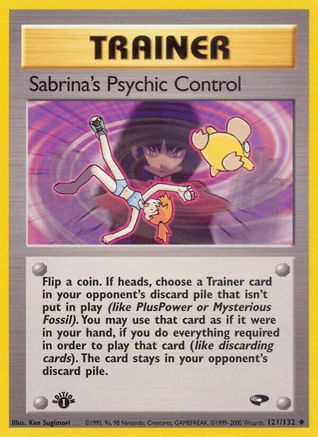 Sabrina's Psychic Control 121 - Unlimited Gym Challenge - Uncommon
