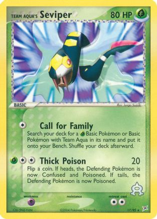 Team Aqua's Seviper Team Magma vs Team Aqua - Rare