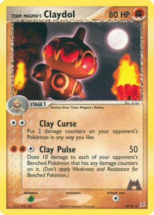 Team Magma's Claydol - 33/95/95 Team Magma vs Team Aqua - Uncommon