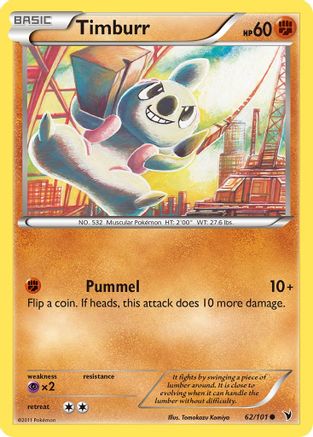 Timburr - Reverse Holofoil Noble Victories - Common