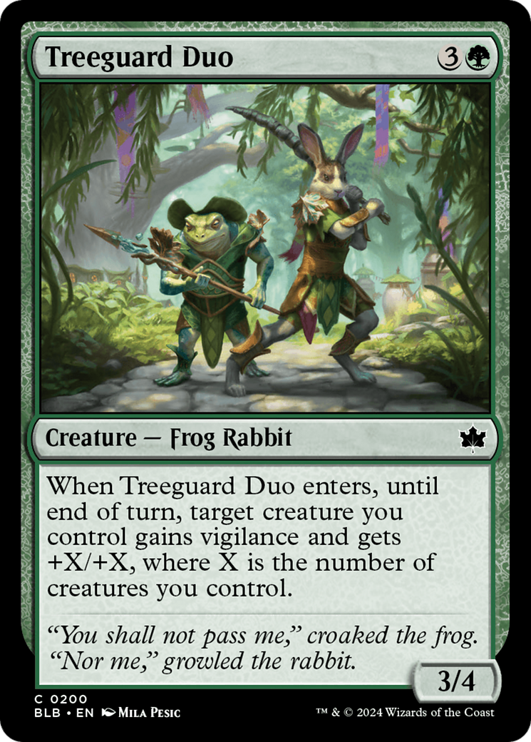 Treeguard Duo (BLB-200) - Bloomburrow Foil