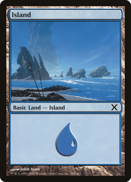 Island (10E-369) - Tenth Edition Foil
