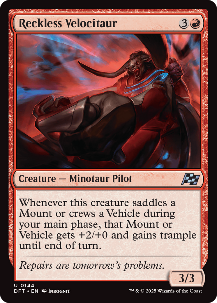 Reckless Velocitaur (DFT-144) - Aetherdrift
