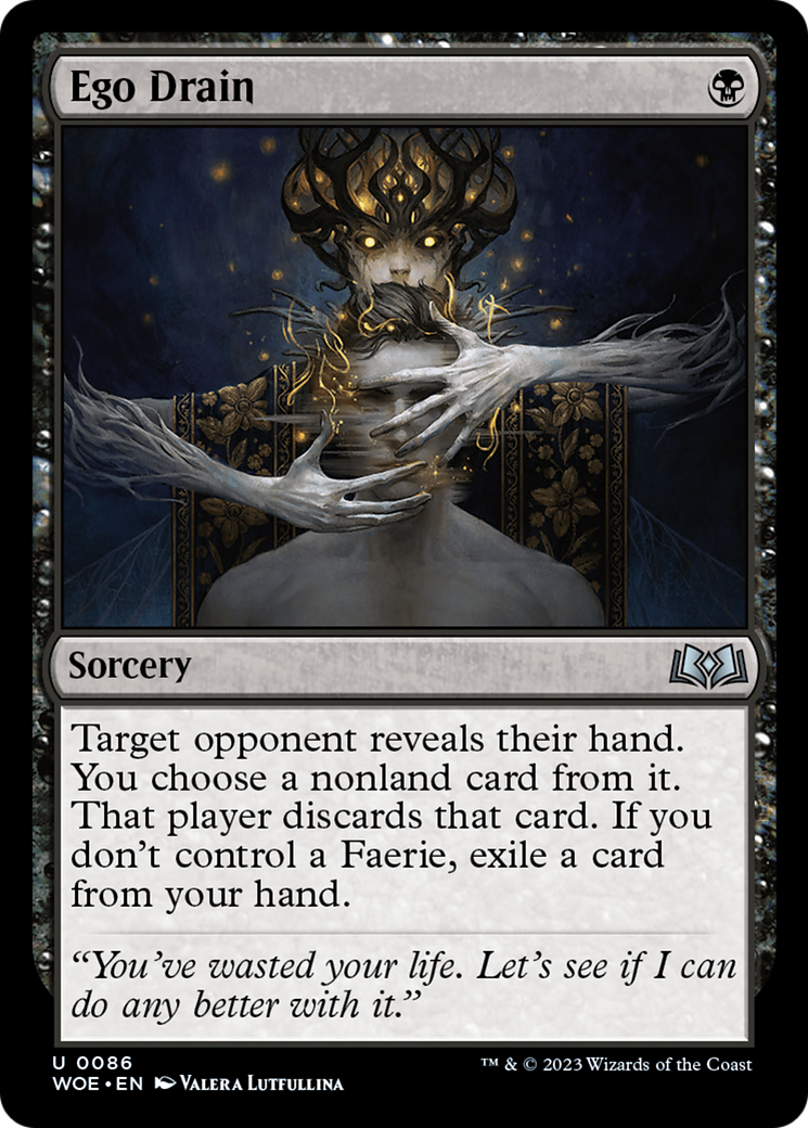 Ego Drain (WOE-086) - Wilds of Eldraine Foil