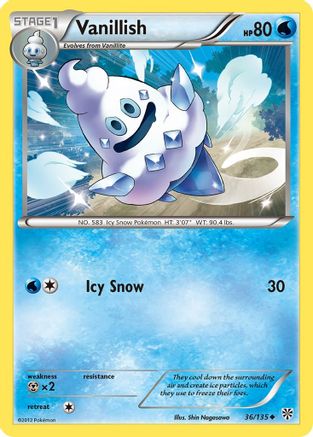 Vanillish - Reverse Holofoil Plasma Storm - Uncommon