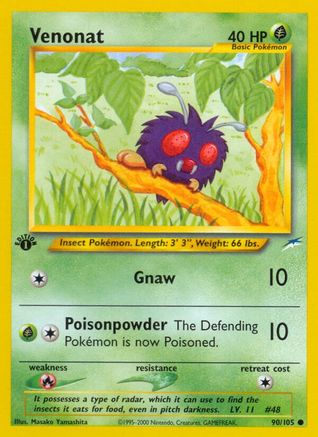 Venonat 090 - Unlimited Neo Destiny - Common