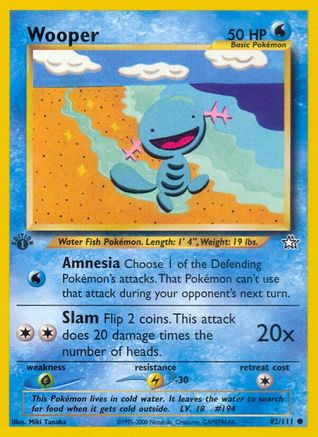 Wooper 082 - Unlimited Neo Genesis - Common