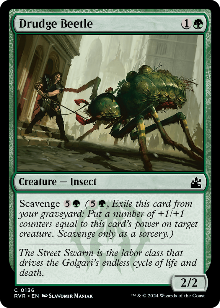 Drudge Beetle (RVR-136) - Ravnica Remastered Foil