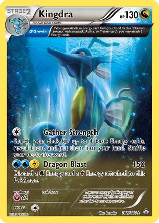 Kingdra (Alpha) 108 - Reverse Holofoil XY Primal Clash - Holo Rare