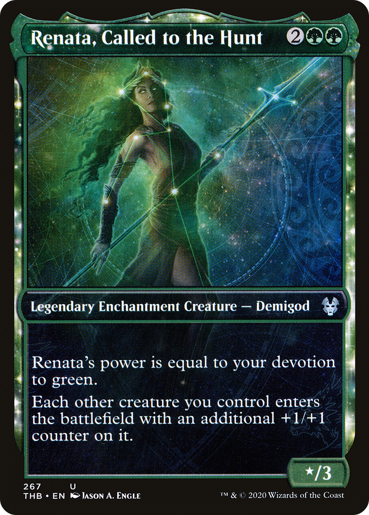 Renata, Called to the Hunt (THB-267) - Theros Beyond Death: (enchantment, Showcase)