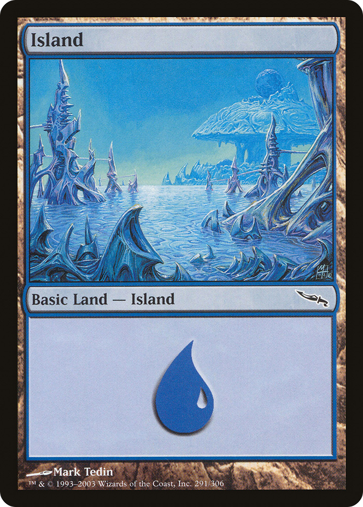 Island (MRD-291) - Mirrodin Foil