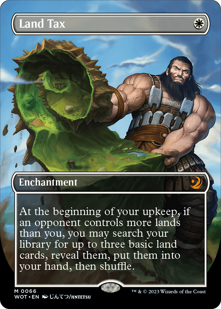 Land Tax (Anime Borderless) (WOT-066) - Wilds of Eldraine: Enchanting Tales (Borderless) Foil