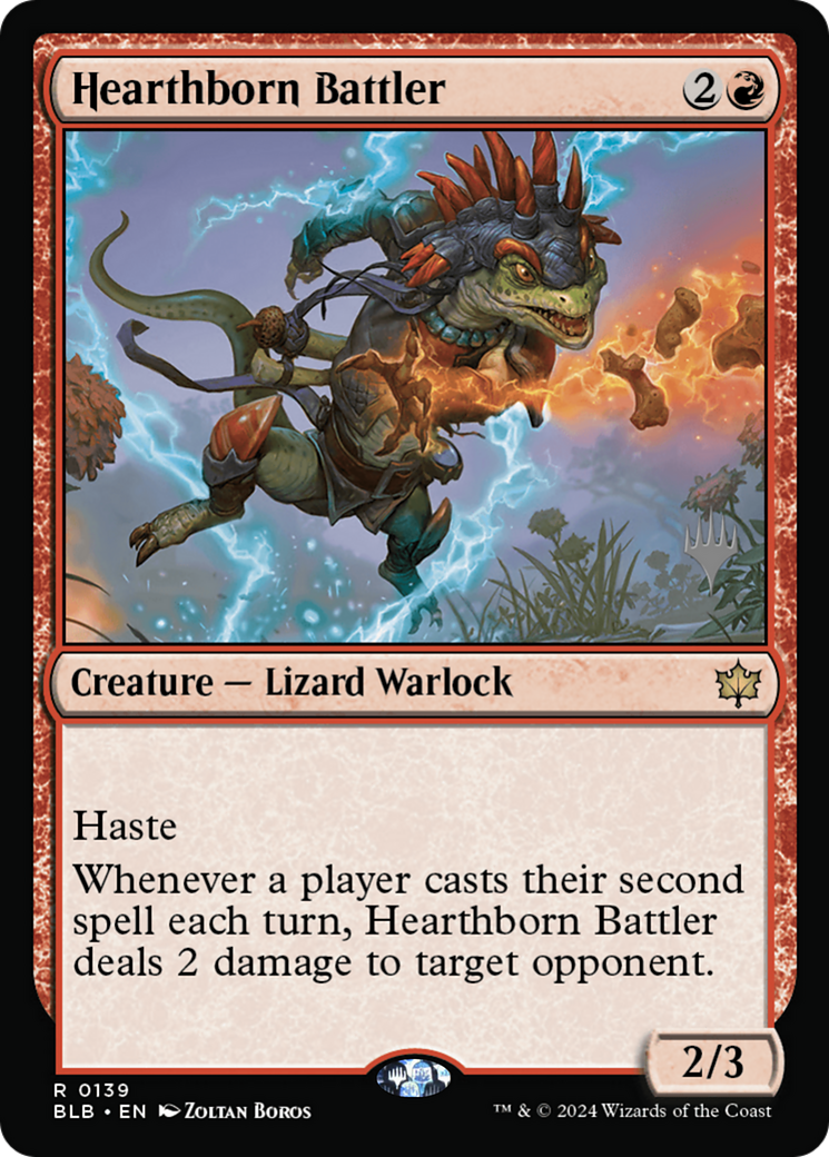 Hearthborn Battler (PPBLB-139) - Bloomburrow Promos Foil