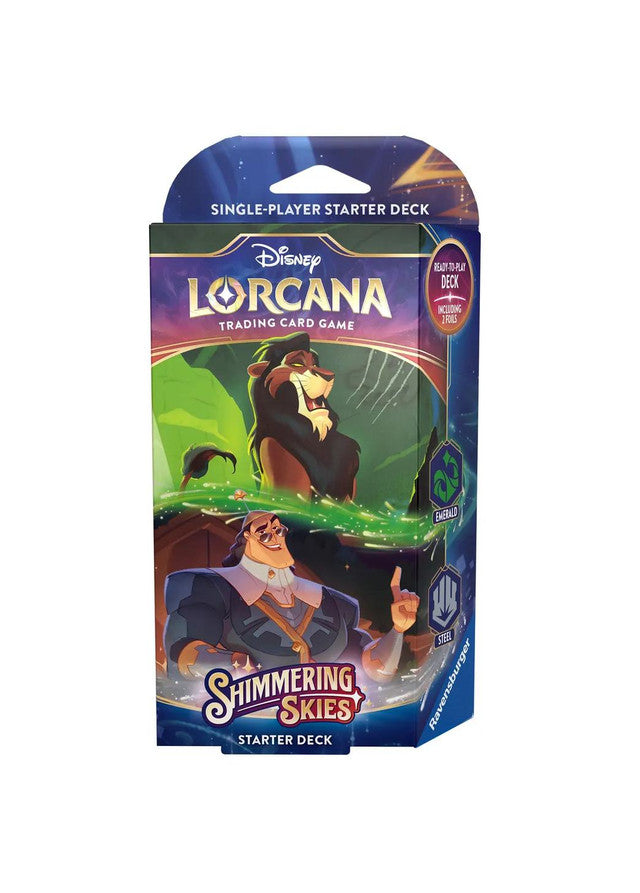 Disney Lorcana: Shimmering Skies Starter Deck - Emerald/Steel