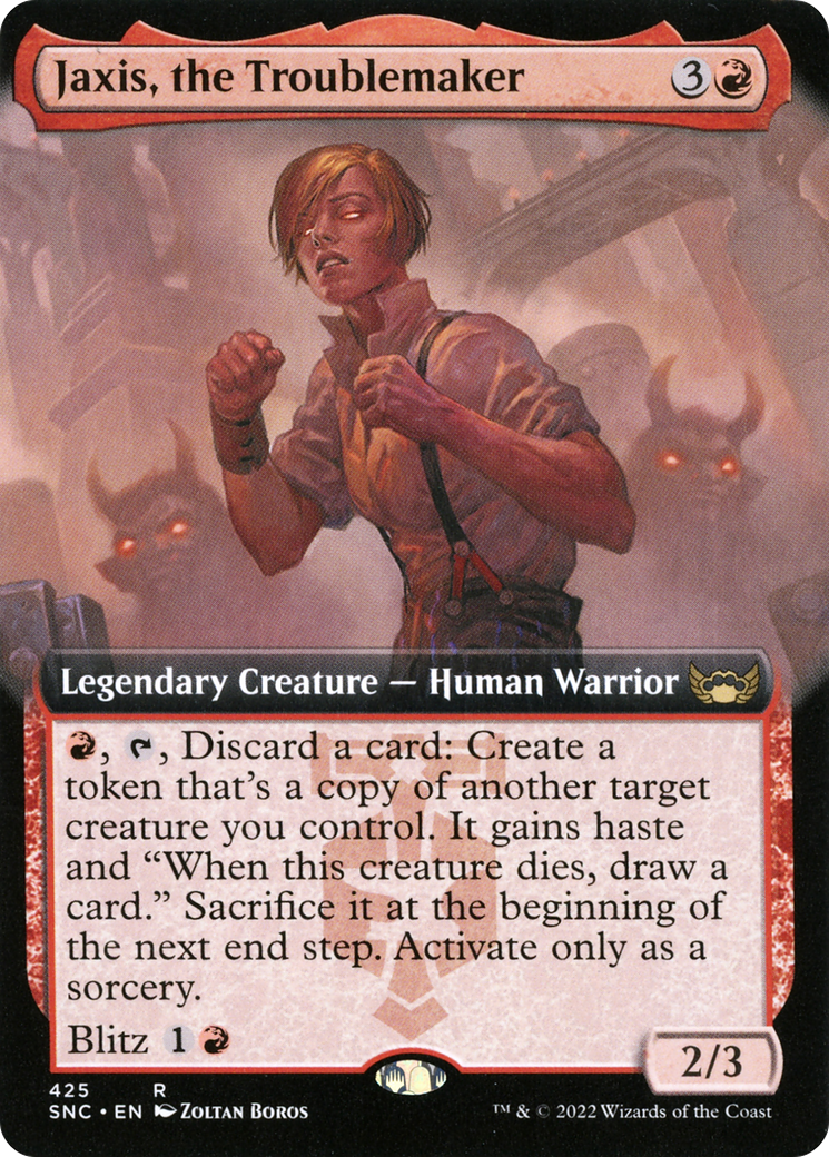 Jaxis, the Troublemaker (SNC-425) - Streets of New Capenna: (Extended Art)
