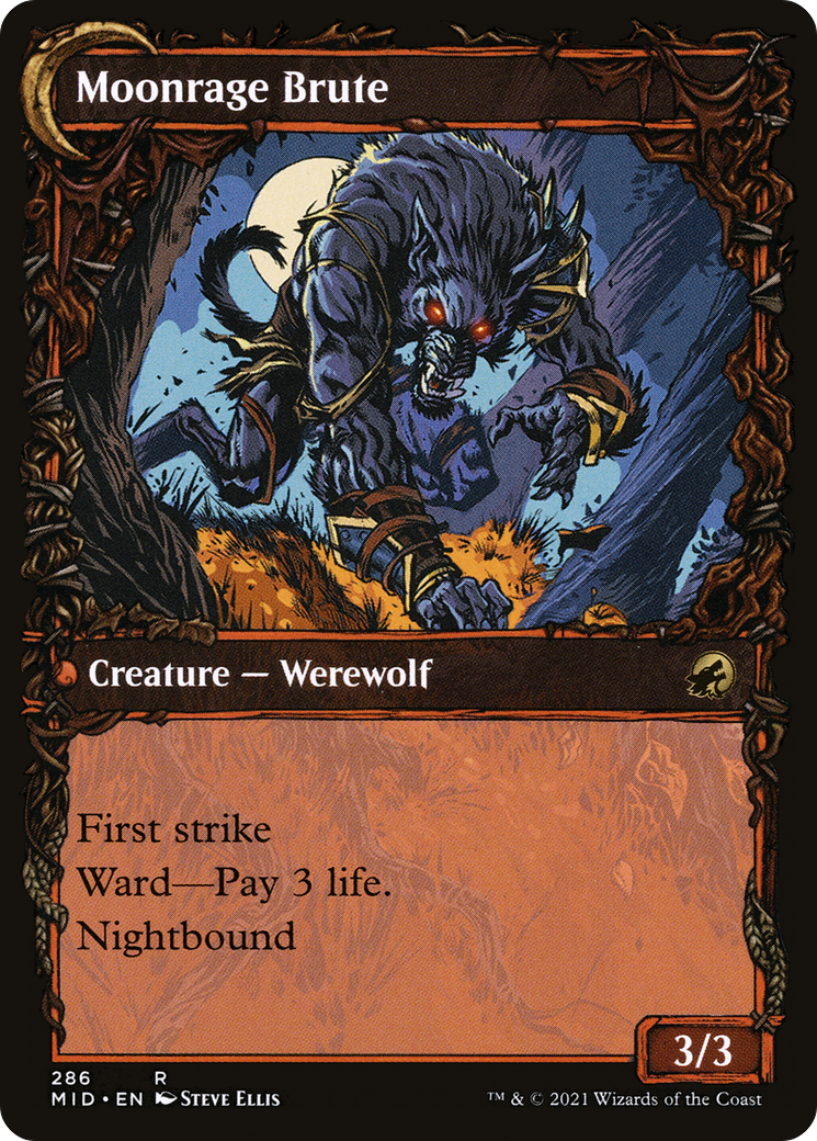 Brutal Cathar (Showcase) (MID-286) - Innistrad: Midnight Hunt: (Showcase, Double Faced Transform) Foil