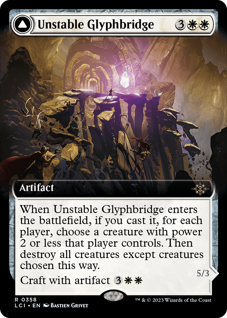 Unstable Glyphbridge // Sandswirl Wanderglyph (LCI-358) - The Lost Caverns of Ixalan: (Extended Art)