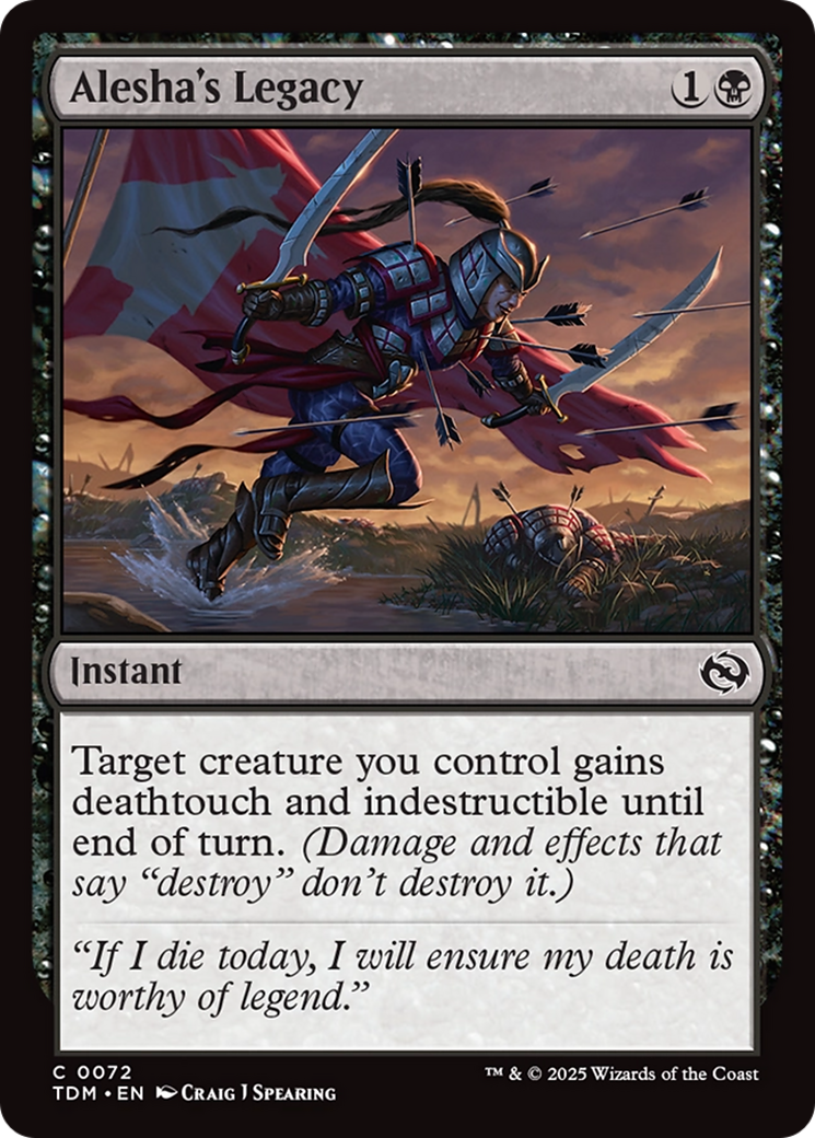 Alesha's Legacy (TDM-072) - Tarkir: Dragonstorm