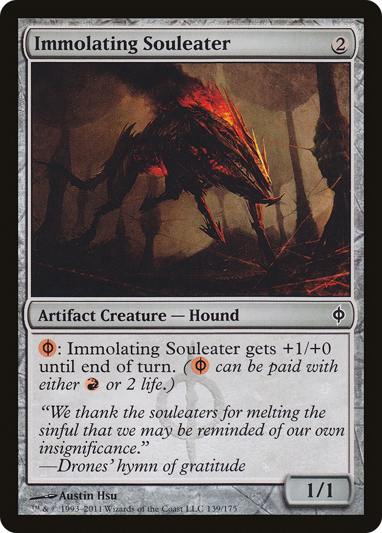 Immolating Souleater (NPH-139) - New Phyrexia Foil