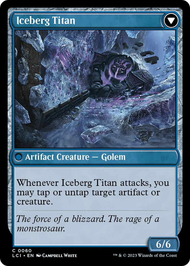 Inverted Iceberg // Iceberg Titan (LCI-060) - The Lost Caverns of Ixalan