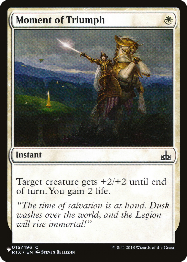 Moment of Triumph (LIST-RIX-15) - The List