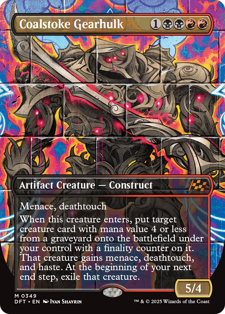 Coalstoke Gearhulk (DFT-349) - Aetherdrift (Borderless) Foil