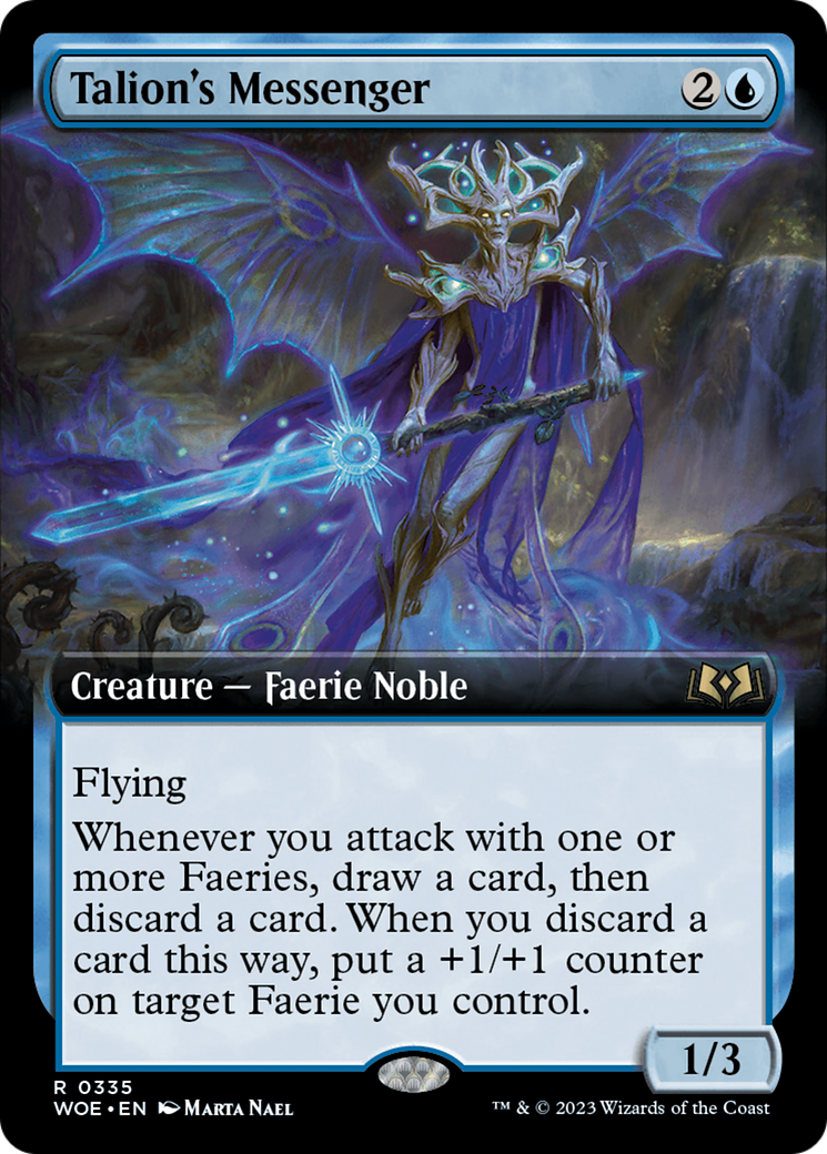 Talion's Messenger (WOE-335) - Wilds of Eldraine: (Extended Art) Foil