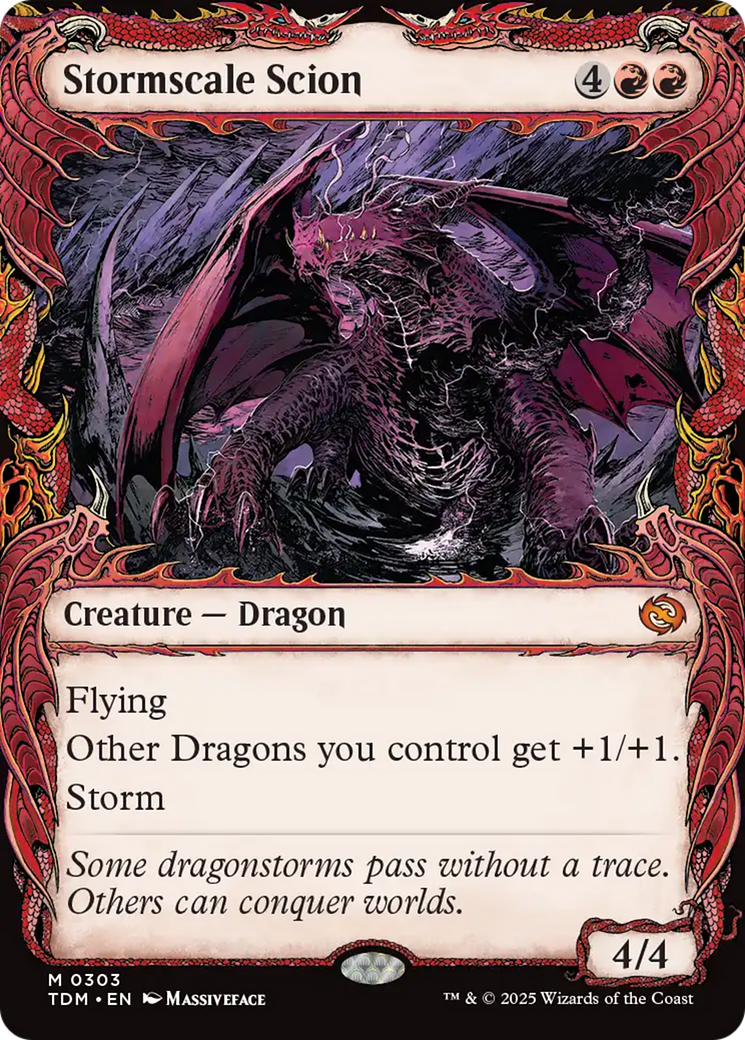Stormscale Scion (TDM-303) - Tarkir: Dragonstorm: (Showcase)