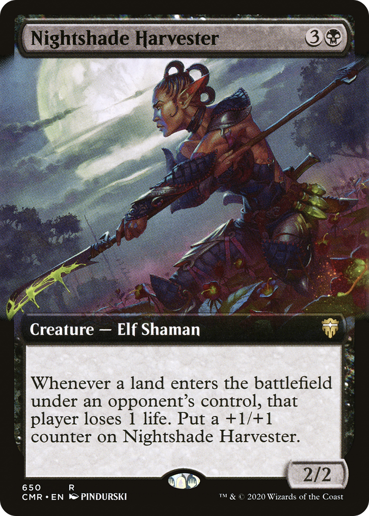 Nightshade Harvester (Extended Art) (CMR-650) - Commander Legends: (Extended Art)