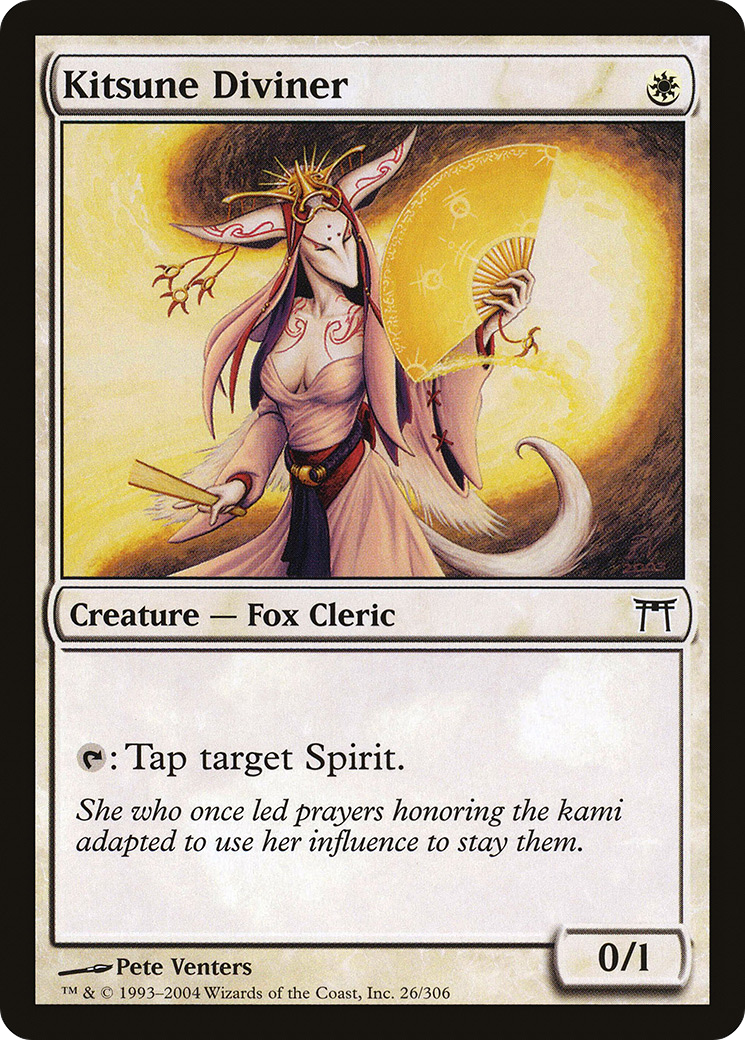 Kitsune Diviner (CHK-026) - Champions of Kamigawa Foil