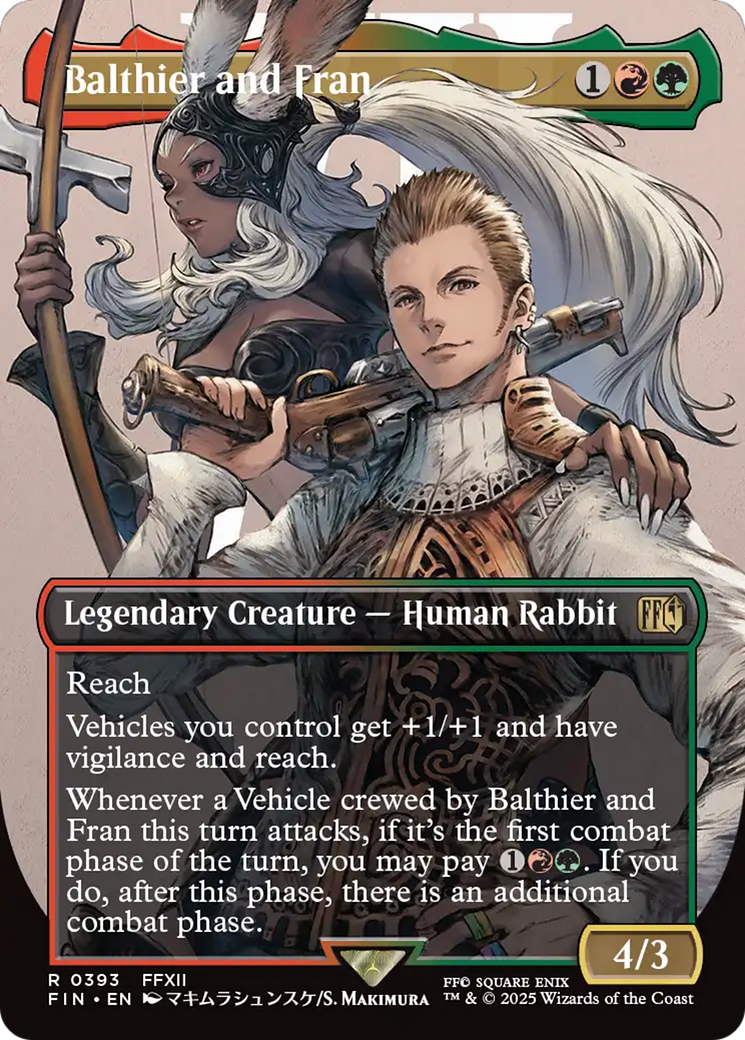 Balthier and Fran (Borderless) (0393) (FIN-393) - FINAL FANTASY (Borderless) Foil