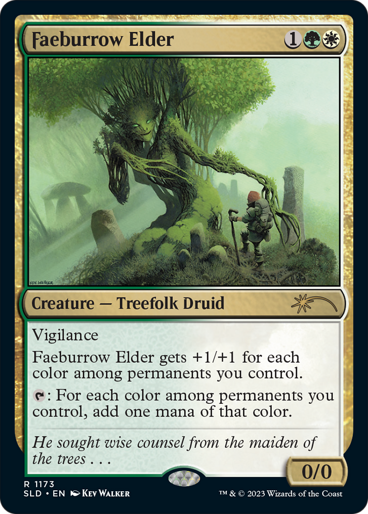 Faeburrow Elder (SLD-1173) - Secret Lair Drop: (Full Art) Foil