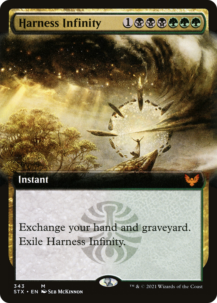 Harness Infinity (STX-343) - Strixhaven: School of Mages: (Extended Art)