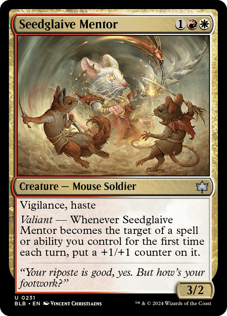 Seedglaive Mentor (BLB-231) - Bloomburrow