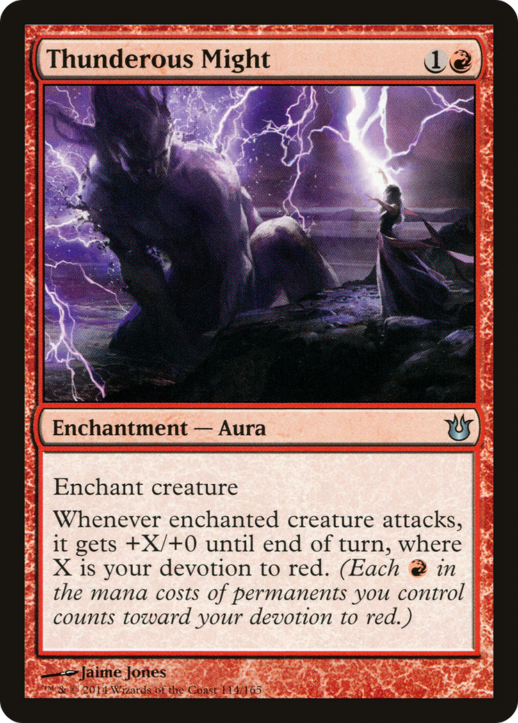 Thunderous Might (BNG-114) - Born of the Gods Foil