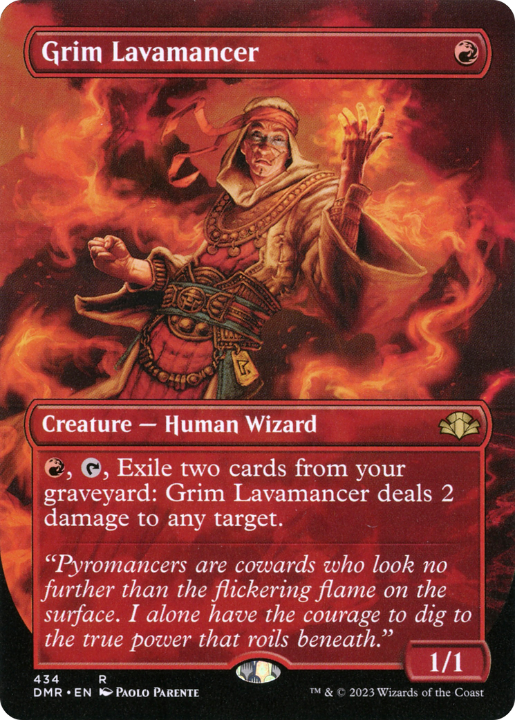 Grim Lavamancer (DMR-434) - Dominaria Remastered (Borderless) Foil