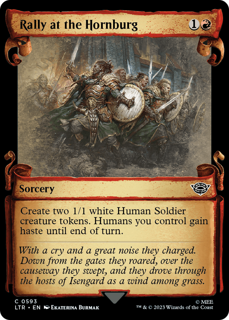 Rally at the Hornburg (LTR-593) - The Lord of the Rings: Tales of Middle-earth: (Showcase)