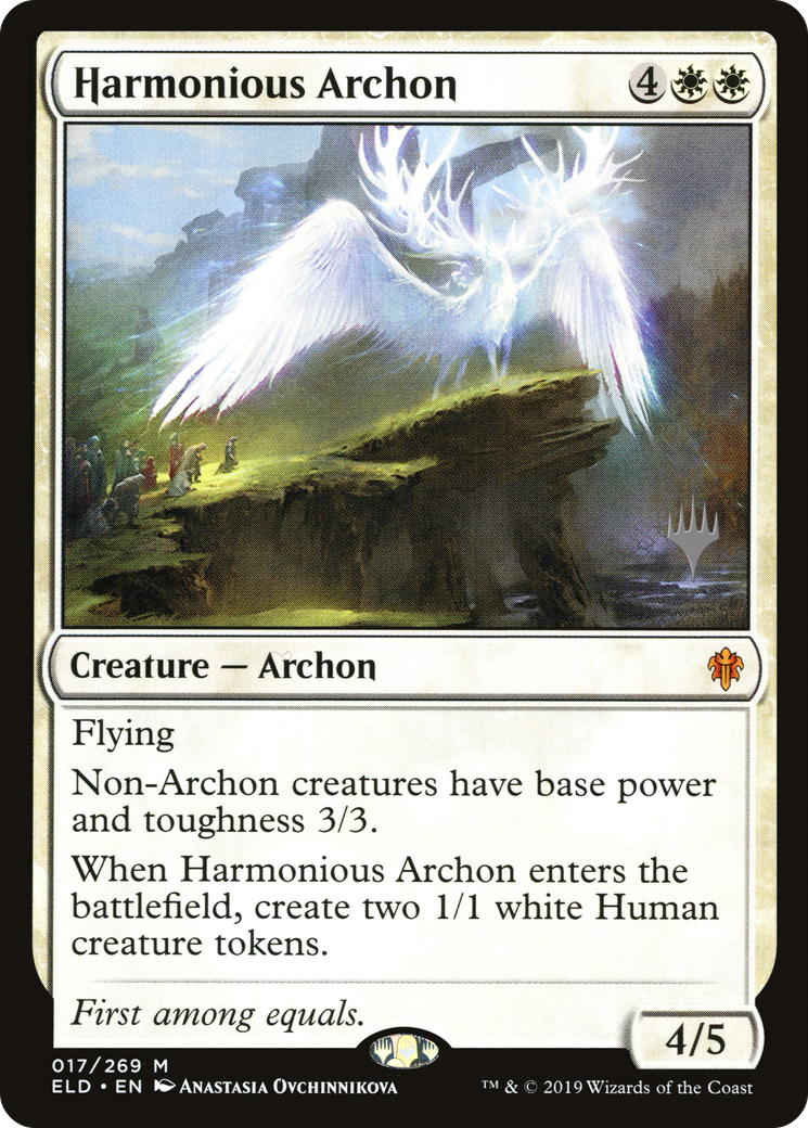Harmonious Archon (PPELD-17P) - Throne of Eldraine Promos Foil