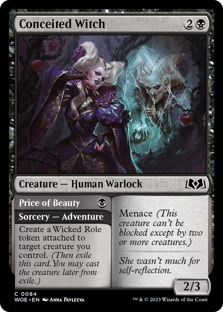 Conceited Witch // Price of Beauty (WOE-084) - Wilds of Eldraine Foil