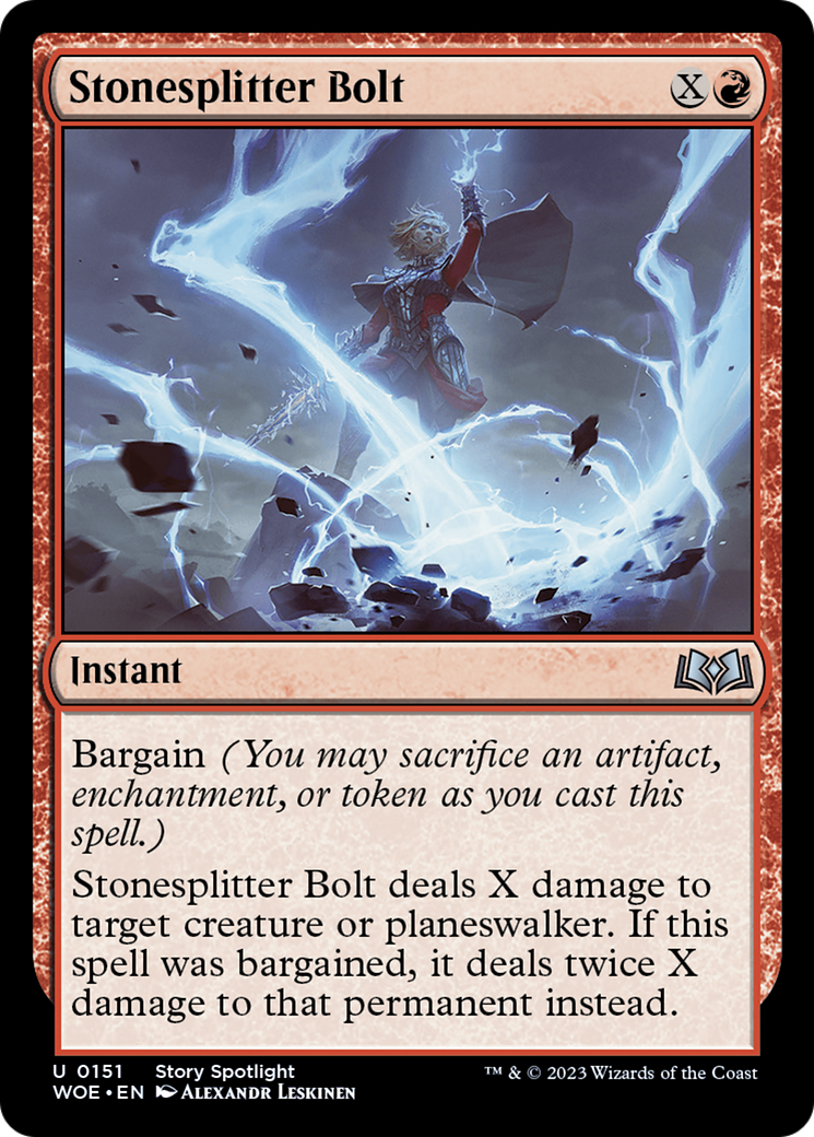 Stonesplitter Bolt (WOE-151) - Wilds of Eldraine