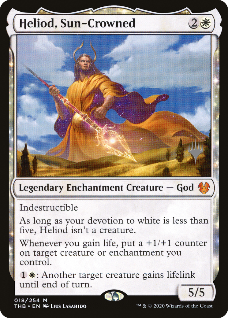 Heliod, Sun-Crowned (PPTHB-18P) - Theros Beyond Death Promos: (enchantment)