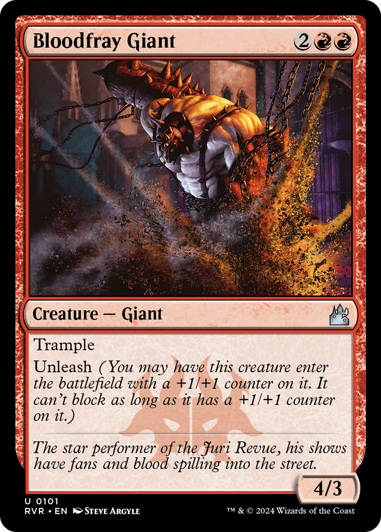 Bloodfray Giant (RVR-101) - Ravnica Remastered Foil