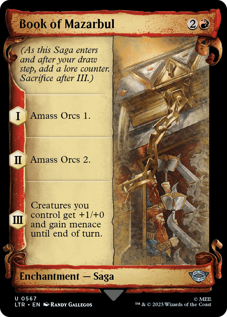 Book of Mazarbul (LTR-567) - The Lord of the Rings: Tales of Middle-earth: (Showcase)