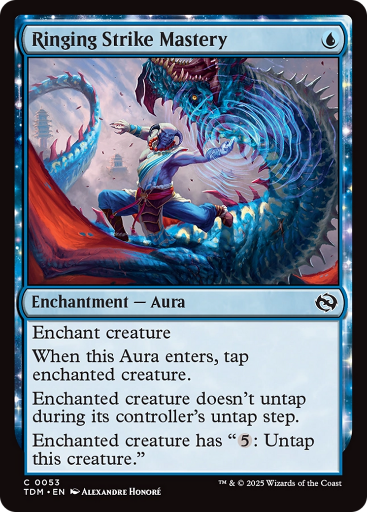 Ringing Strike Mastery (TDM-053) - Tarkir: Dragonstorm: (enchantment)