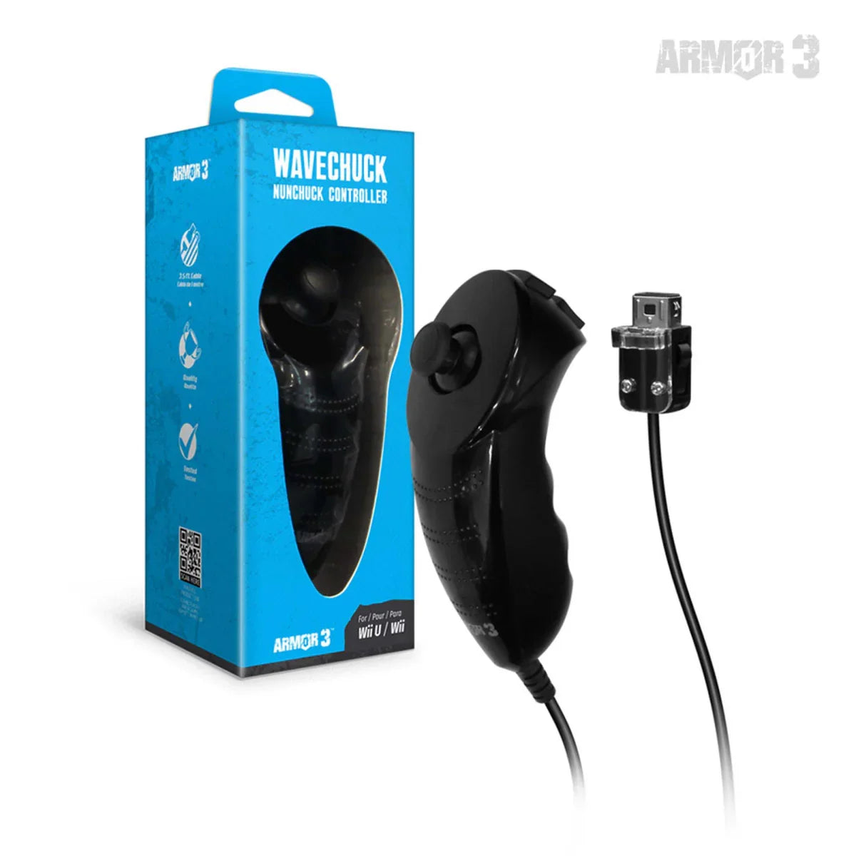 "WaveChuck" Nunchuck Controller for Wii U®/ Wii® (Black) - Got Item! Games
