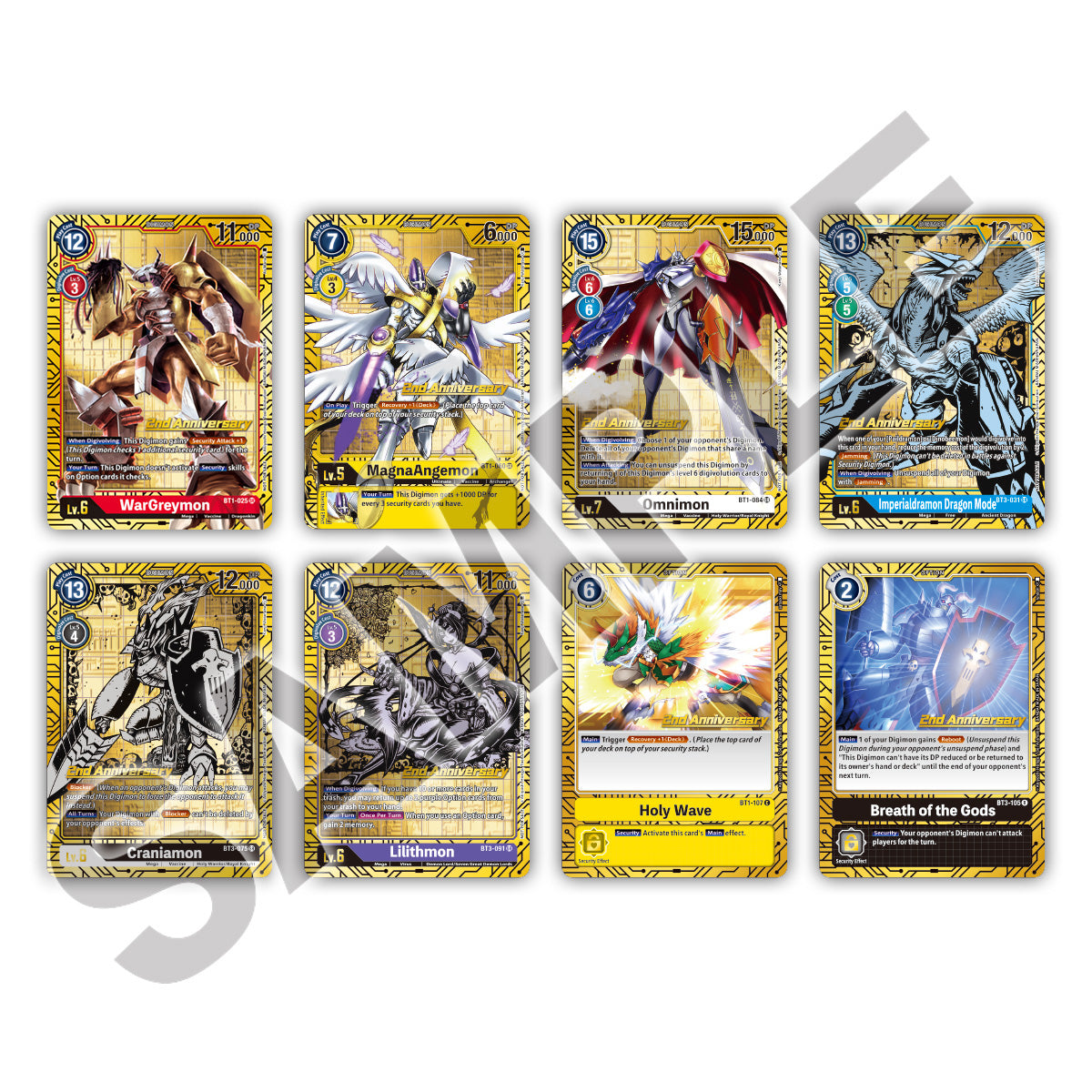 DIGIMON 2ND ANNIVERSARY SET