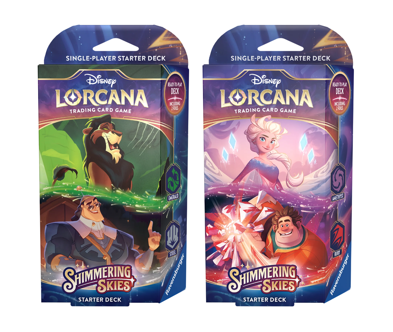 Disney Lorcana: Shimmering Skies Starter Deck - Amethyst/Ruby