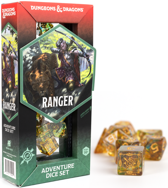 DND ADVENTURE DICE RANGER: GREEN / MULTI
