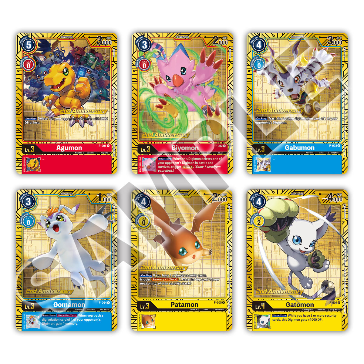 DIGIMON 2ND ANNIVERSARY SET