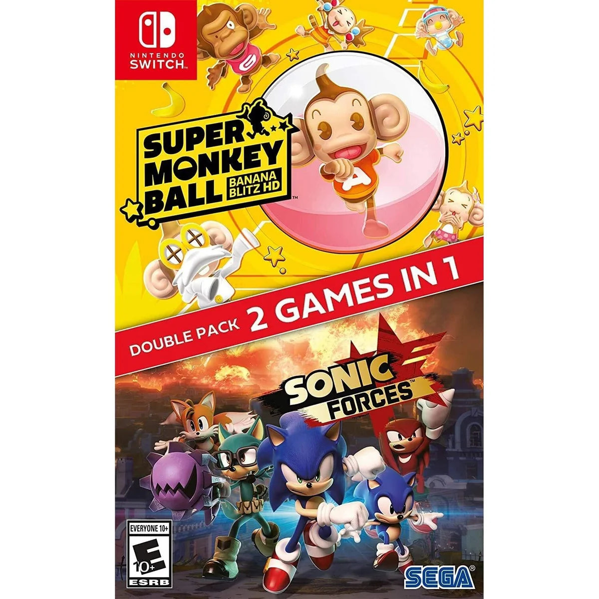 Sonic Forces / Super Monkey Ball: Banana Blitz HD Double Pack - Nintendo Switch